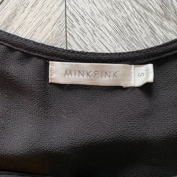 Mink Pink Black Sheer Crop - Picture 4 of 6